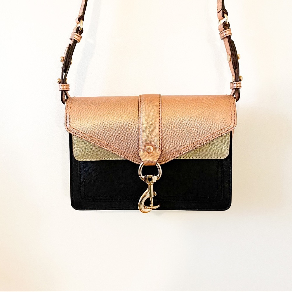 Rebecca Minkoff Metallic Hudson Moto Crossbody